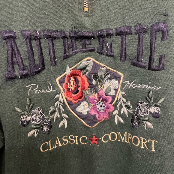 Authentic Women's Classic Comfort Green Sweater - Picture 2 of 4